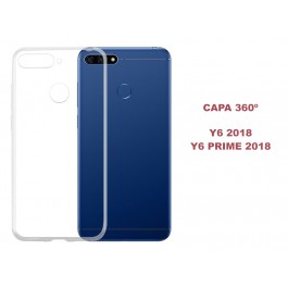 Capa 360 Gel Dupla Frente e Verso - Huawei Y6 - Y6 Prime 2018