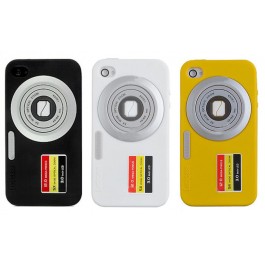 Capa de Silicone Câmara Fotográfica para Iphone 4/4s - LUCKCASE