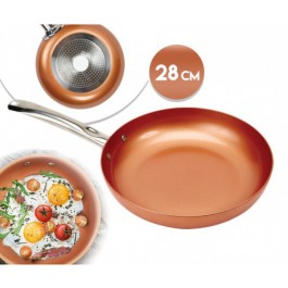 Frigideira Antiaderente revestimento cobreado - 28 Cm