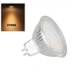 Lâmpada LED GU10 5W Luz Quente 380LM 220V