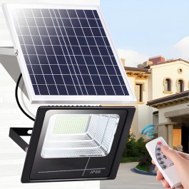 Projetor LED IP66 com Painel Solar e Comando - 50W