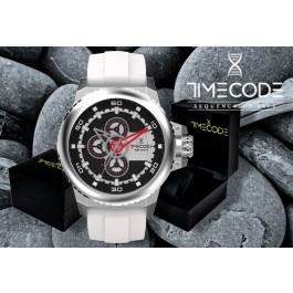 Relógio TIMECODE® WWW 1991 | Bracelete em Silicone Preto e Mostrador Preto