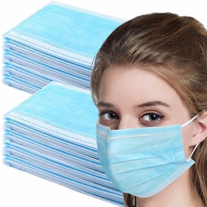 Máscaras Faciais Descartáveis 3 Camadas - Pack 50