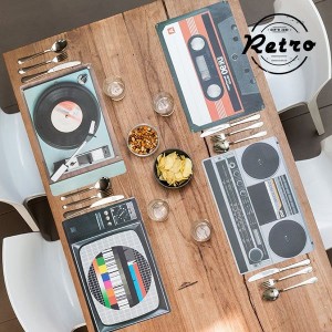 Naperon em forma de Disco Vinil