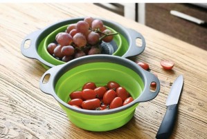 Coador dobrável em silicone - 2 peças