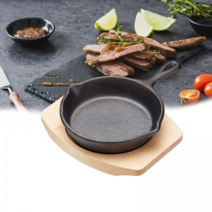 Frigideira Gourmet de Ferro Fundido Preto - 16 cm