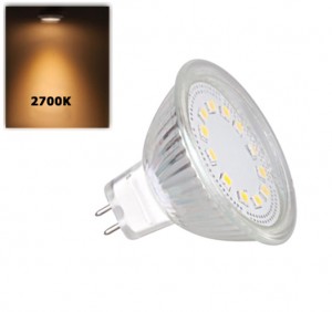 Lâmpada LED GU10 5W Luz Quente 380LM 220V
