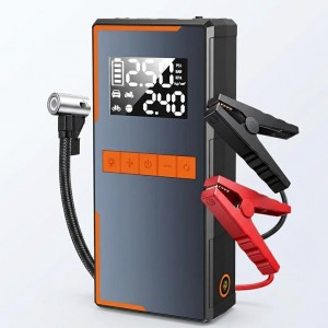 Jump Starter 3 em 1 Arranque Portátil 1500A com Bomba de Ar 150PSI e Power Bank