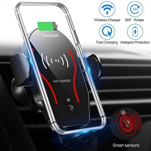 Suporte de carro e carregamento QI – 2 em 1