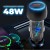 Carregador Rápido 48W para Isqueiro de Carro - USB e Type-C