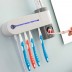 Dispensador de Pasta de Dentes com Suporte e Esterilizador UV