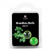 Bolas Brasileiras Lubrificantes Menta - Pack De 2