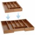 Organizador Extensível de Talheres em Bambu
