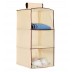 Organizador de Roupa vertical e Perdurável - 3 Divisórias