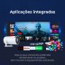 Projetor 2 em 1 Portátil 4k com Android e 30000 jogos