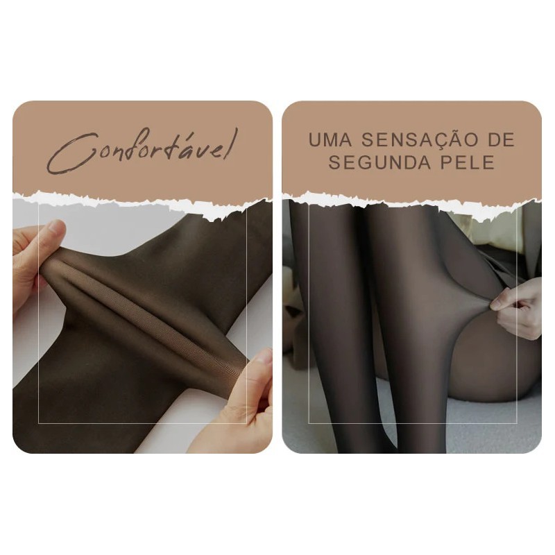 Meia Calça Térmica cor de Pele