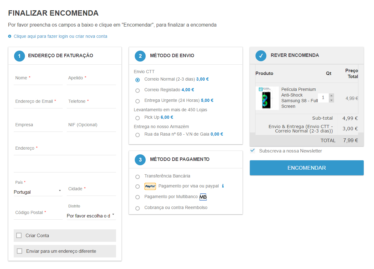 Finzalizar encomenda