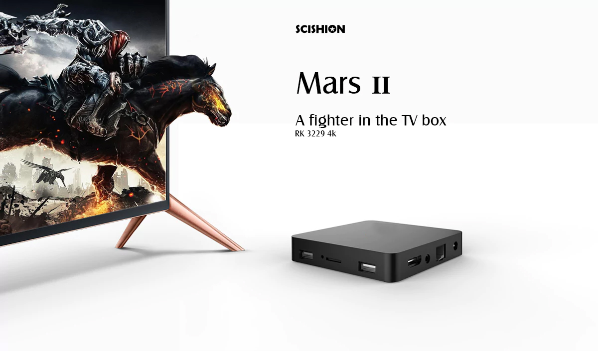 TV Box - Android 6.0 - MARS II - Kodi - 4K Ultra HD - 2 GB, Torne a sua televisão numa Smart TV com sistema Kodi incluído